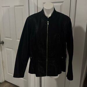 BACCINI FAUX LEATHER JACKET NWOT SIZE 2X
